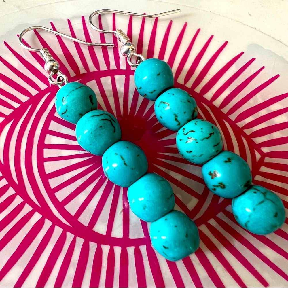 Genuine turquoise earrings from Arizona